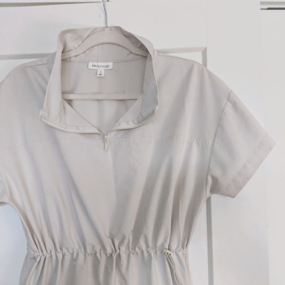 Prologue | Beige Athletic Drawstring Dress | Size S